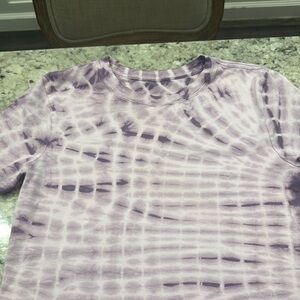 Purple Short Sleeve Tie-Dye Tee